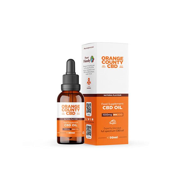 Orange County CBD 1000mg 30ml MCT Oil – Organic Coconut Oil